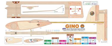 Mini Gino - Free or RC Glider