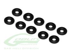 Aluminum Washers Black Matt (10pcs) 