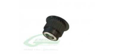 ALUMINUM ENGINE PULLEY 26T -  BLACK NITRO