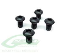 BUTTON HEAD SOCKET CAP SCREW M6 X 10mm-5pcs