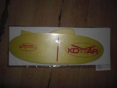 Komár- letadlo na gumový pohon-80 léta-žlutý